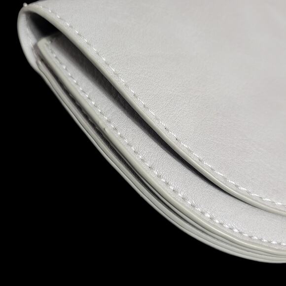 Anthropologie Veronica Ring Bag Grey Crossbody Bracelet Handle Half Moon Small - Picture 6 of 15